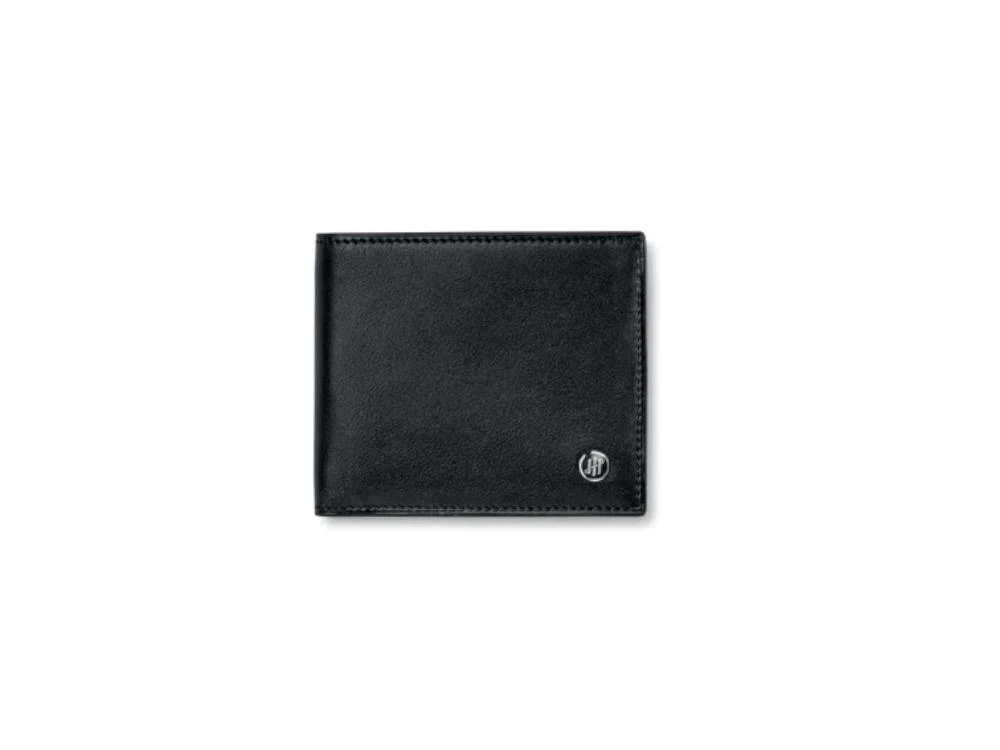 Montegrappa Signet Series Coin Case Wallet, Black, Leather, IC00WA04 - Image 2