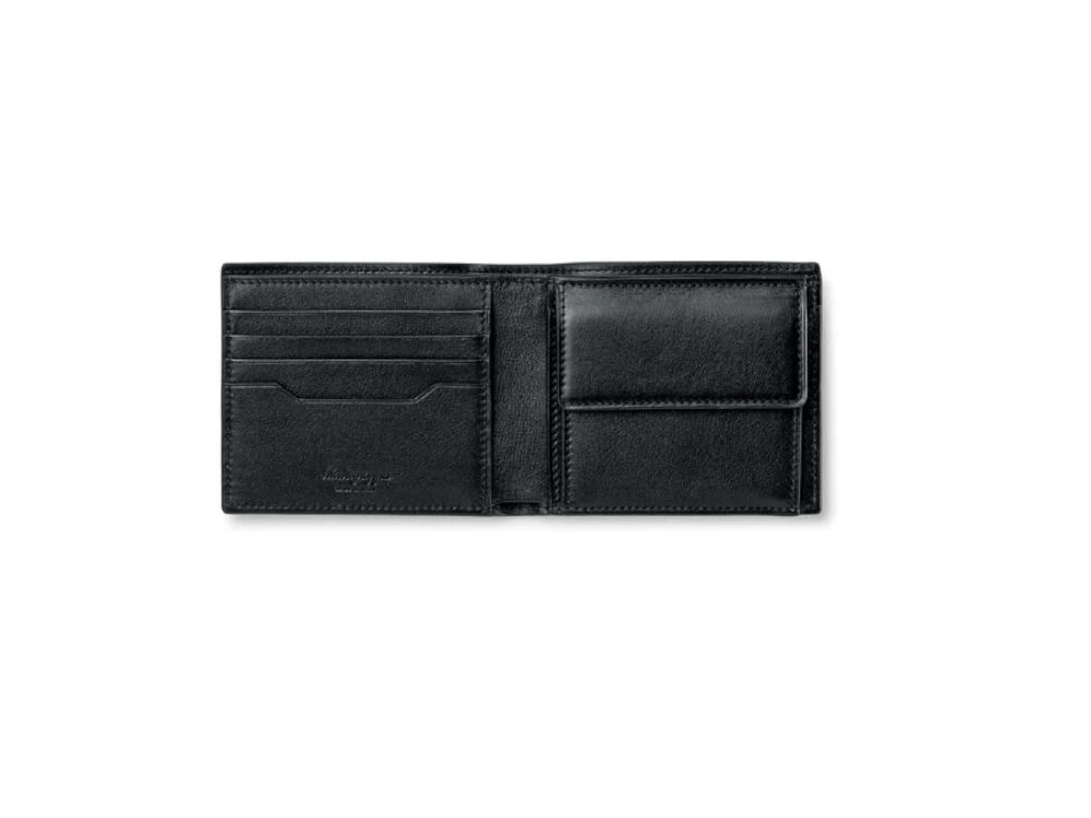 Montegrappa Signet Series Coin Case Wallet, Black, Leather, IC00WA04 - Image 4