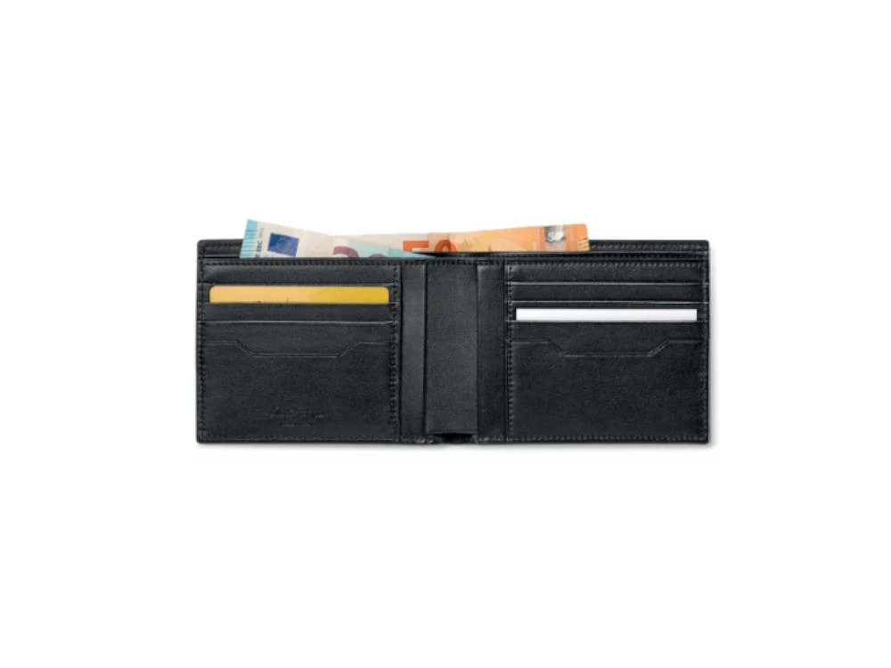 Montegrappa Signet Series Forex Wallet, Black, Leather, Cards, IC00WA00 - Image 3
