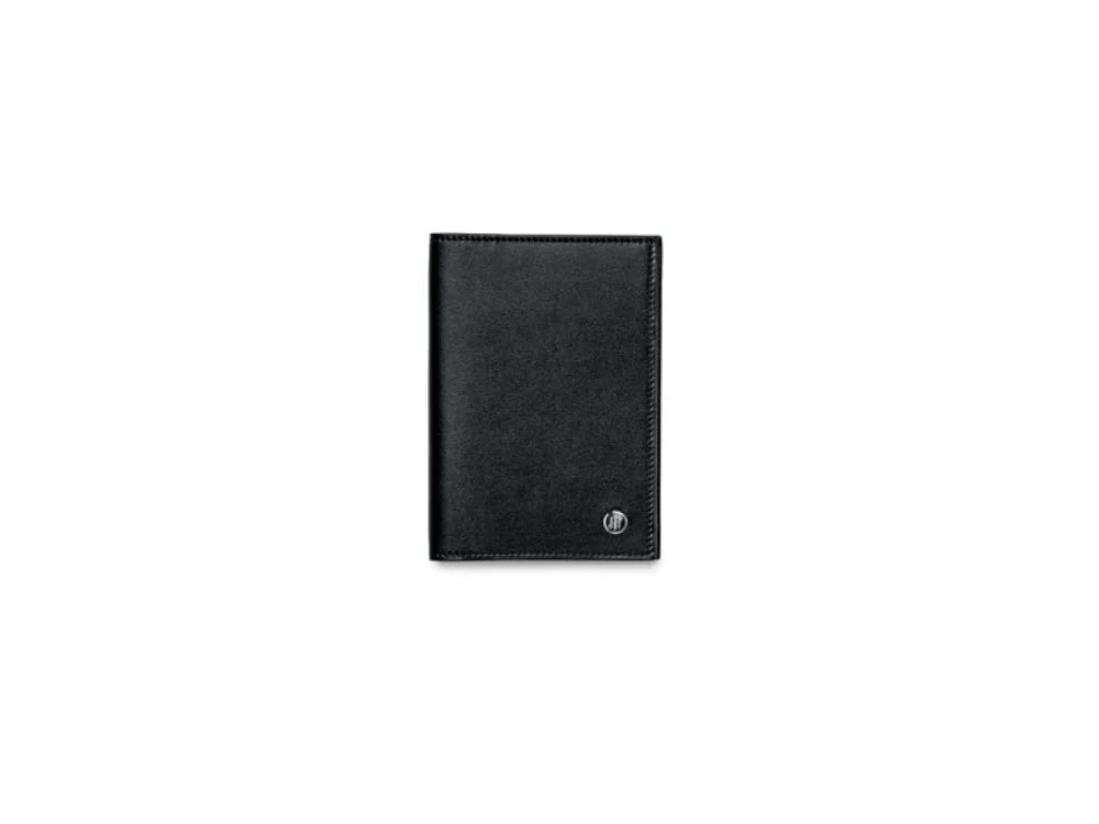 Montegrappa Signet Series Passaport Case, Black, Leather, Jacquard, IC00PH00 - Image 2