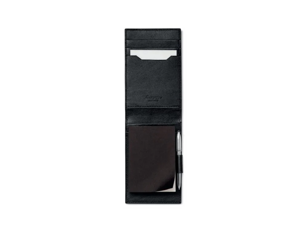 Montegrappa Signet Series Pocket Pad, Leather, Black, IC00HN01 - Image 3