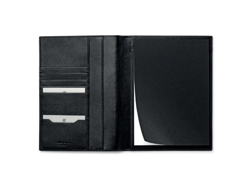 Montegrappa Signet Series Writing Folder, Leather, Black, IC00HN00 - Image 3