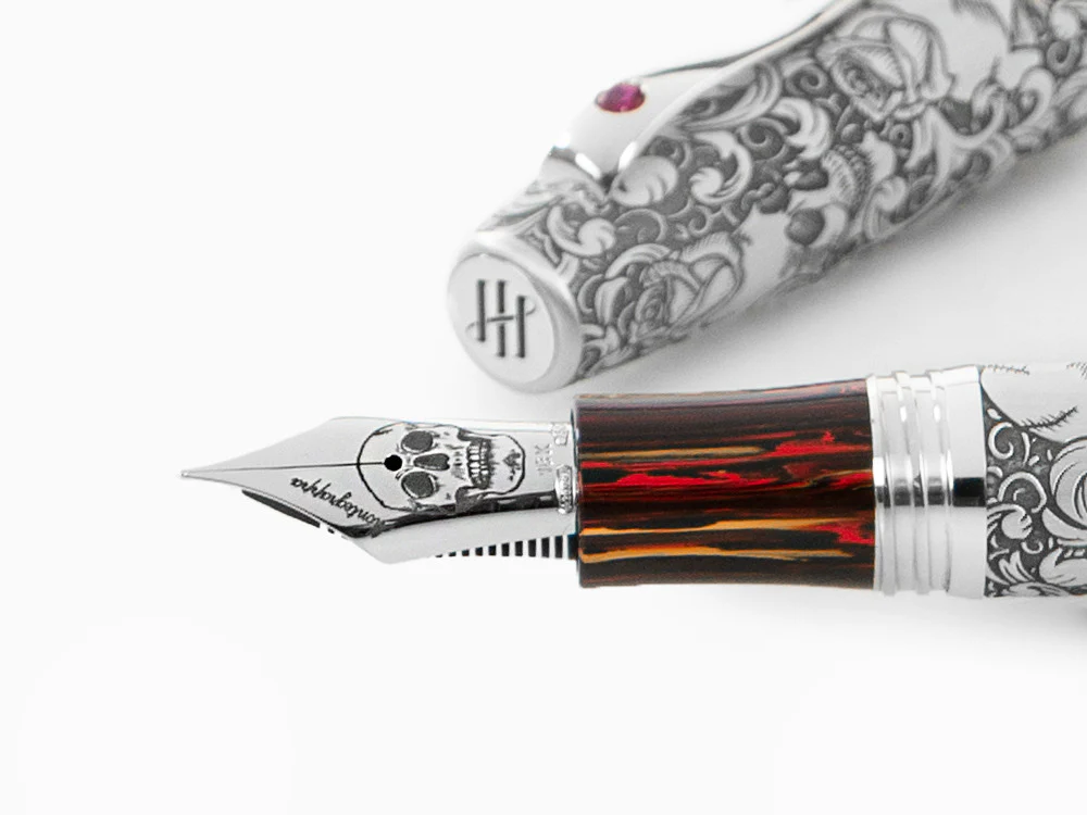 Montegrappa Skulls & Roses Fountain Pen, Limited Edition, ISSKN-SE - Image 5