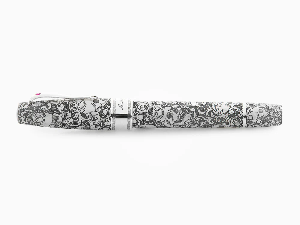 Montegrappa Skulls & Roses Fountain Pen, Limited Edition, ISSKN-SE - Image 9