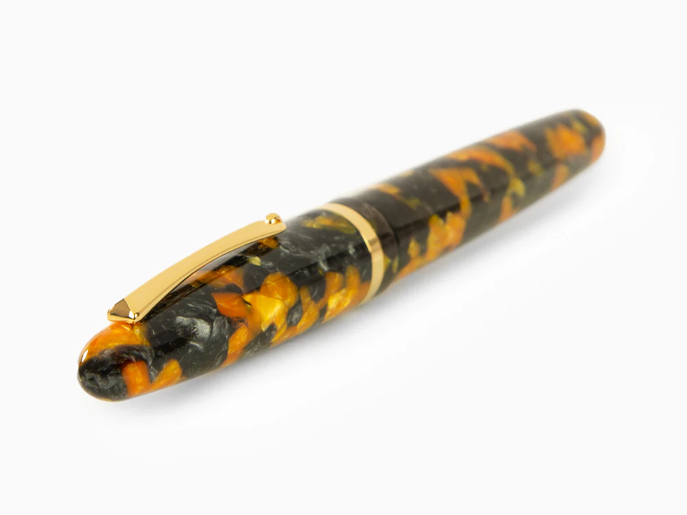 Montegrappa Venetia Havana Amber Rollerball pen, Gold plated, ISVENRAO - Image 6