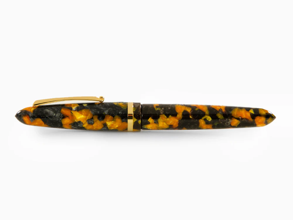 Montegrappa Venetia Havana Amber Rollerball pen, Gold plated, ISVENRAO - Image 9