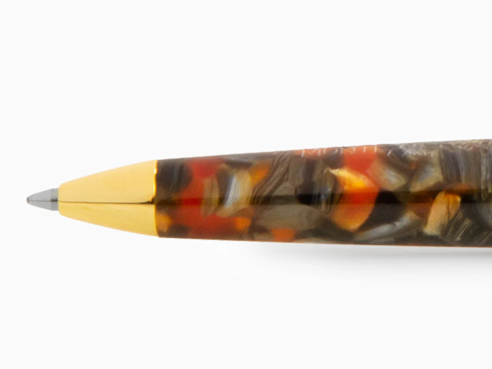 Montegrappa Venetia Plume Agate Ballpoint pen, Orange, Gold plated, ISVENBAJ - Image 5