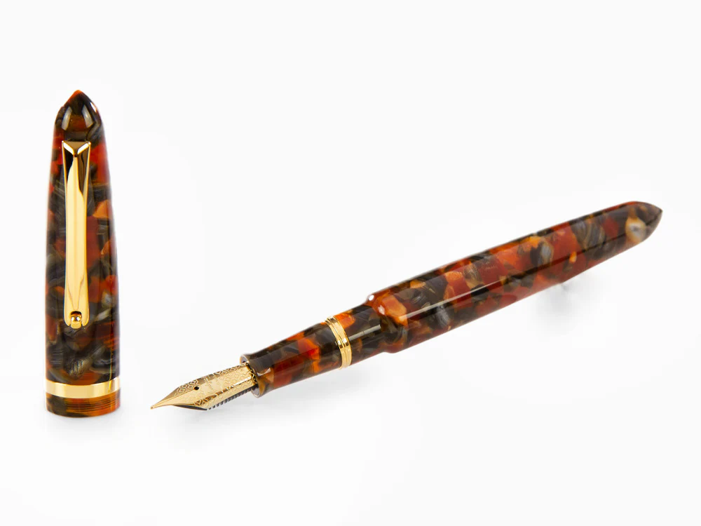 Montegrappa Venetia Plume Agate Fountain Pen, Stainless Steel, ISVEN_AJ - Image 2