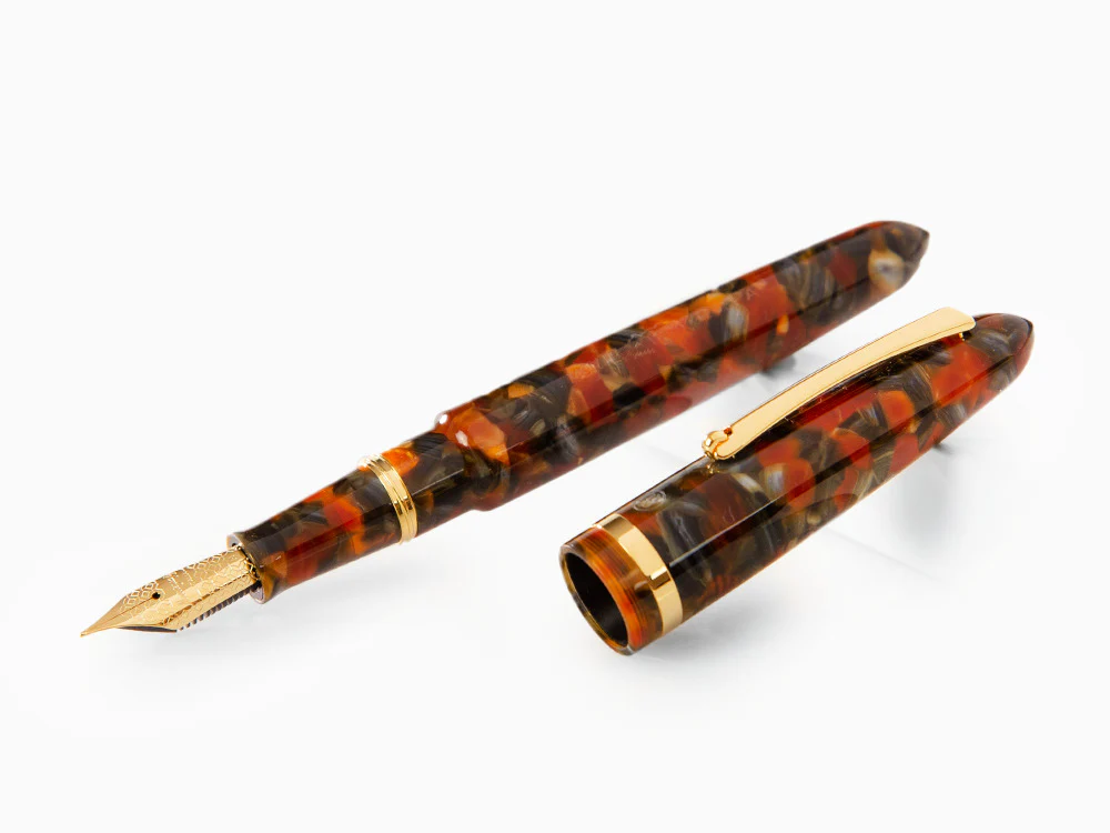 Montegrappa Venetia Plume Agate Fountain Pen, Stainless Steel, ISVEN_AJ - Image 4