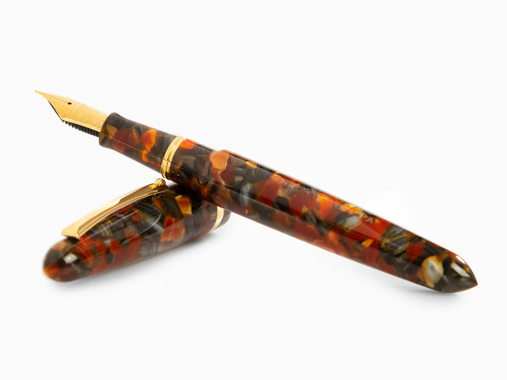 Montegrappa Venetia Plume Agate Fountain Pen, Stainless Steel, ISVEN_AJ - Image 8