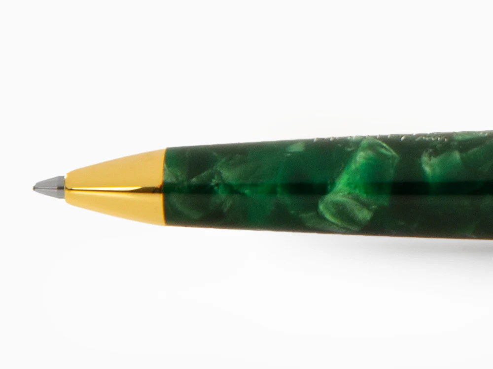 Montegrappa Venetia Vintage Conifer Ballpoint pen, Green, Gold plated, ISVENBAG - Image 5