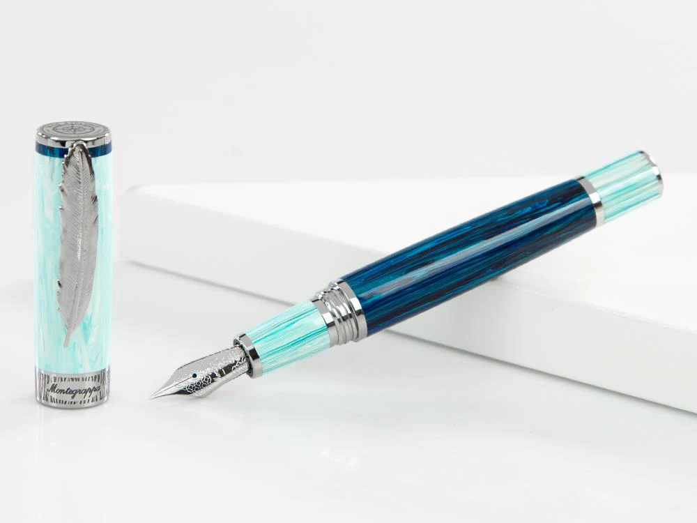 Montegrappa Wild Arctic Fountain Pen, Blue, Limited Edition, ISWDR-AA - Image 2