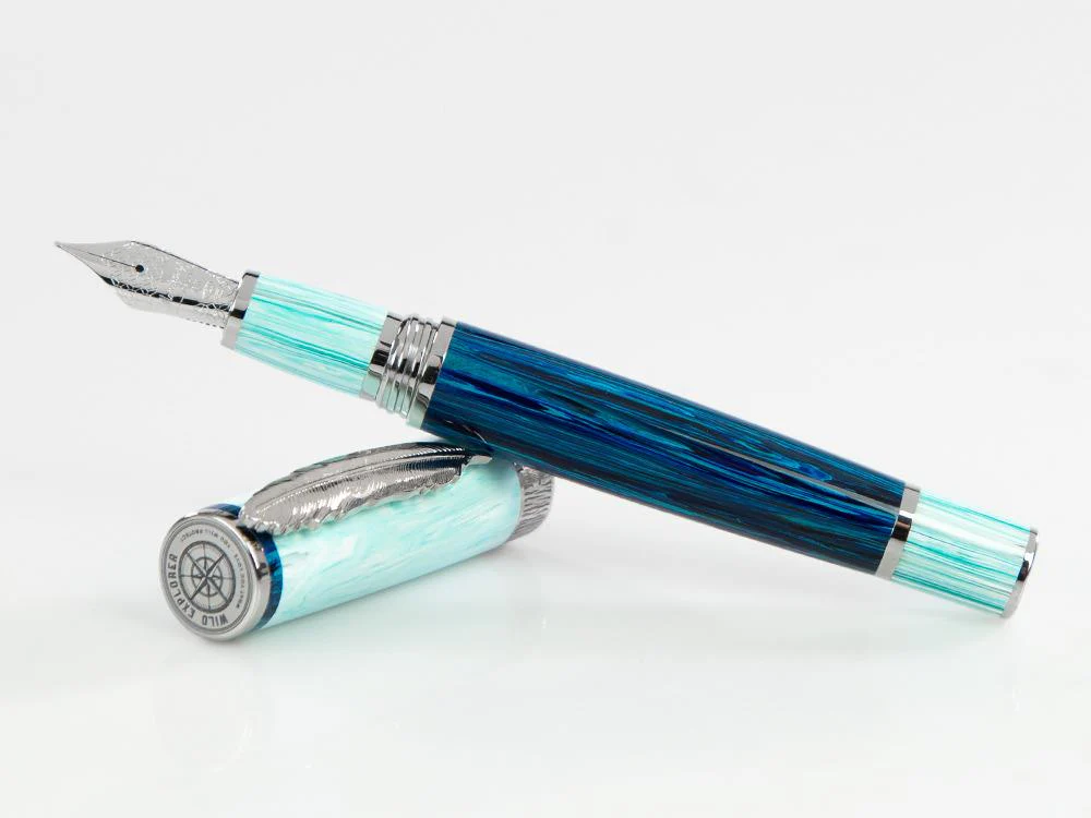 Montegrappa Wild Arctic Fountain Pen, Blue, Limited Edition, ISWDR-AA - Image 7