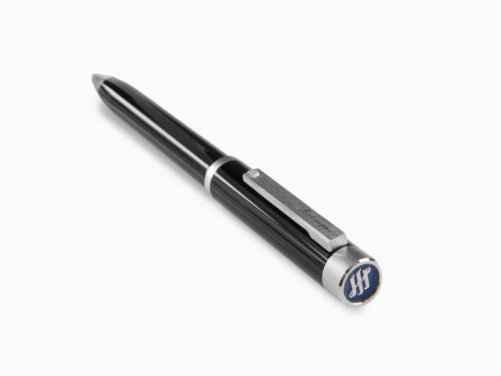 Montegrappa Zero Ballpoint pen, Black Resin, Palladium IP, ISZEIBIP - Image 4