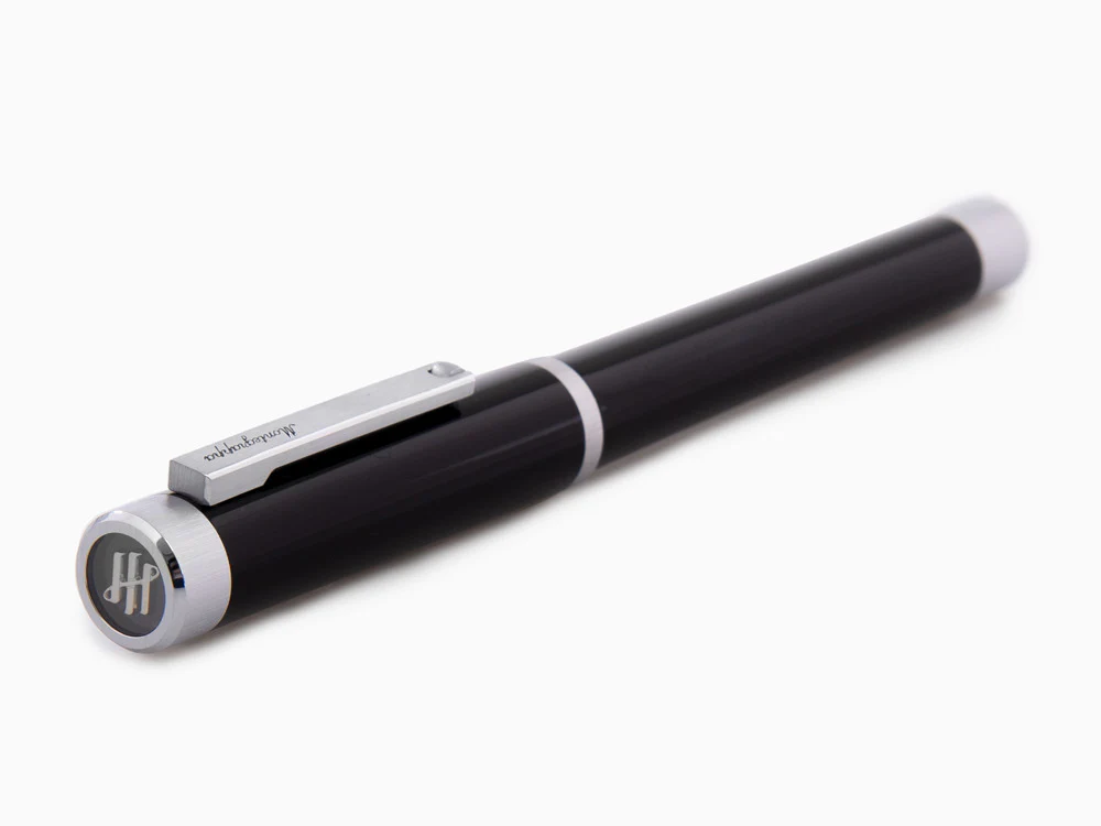Montegrappa Zero Fountain Pen, Black Resin, 14k Gold Flex, ISZEI-XP - Image 6