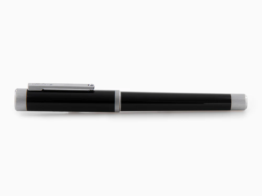 Montegrappa Zero Fountain Pen, Black Resin, 14k Gold Flex, ISZEI-XP - Image 9