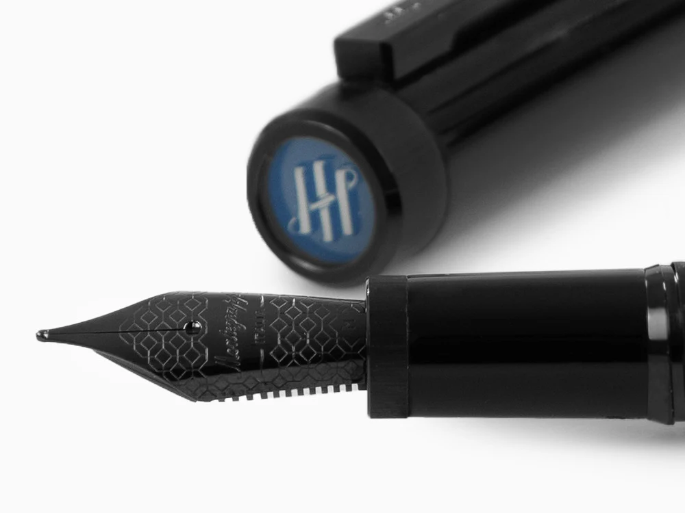 Montegrappa Zero Fountain Pen, Black Resin, Ultra Black, ISZEI-IC - Image 5