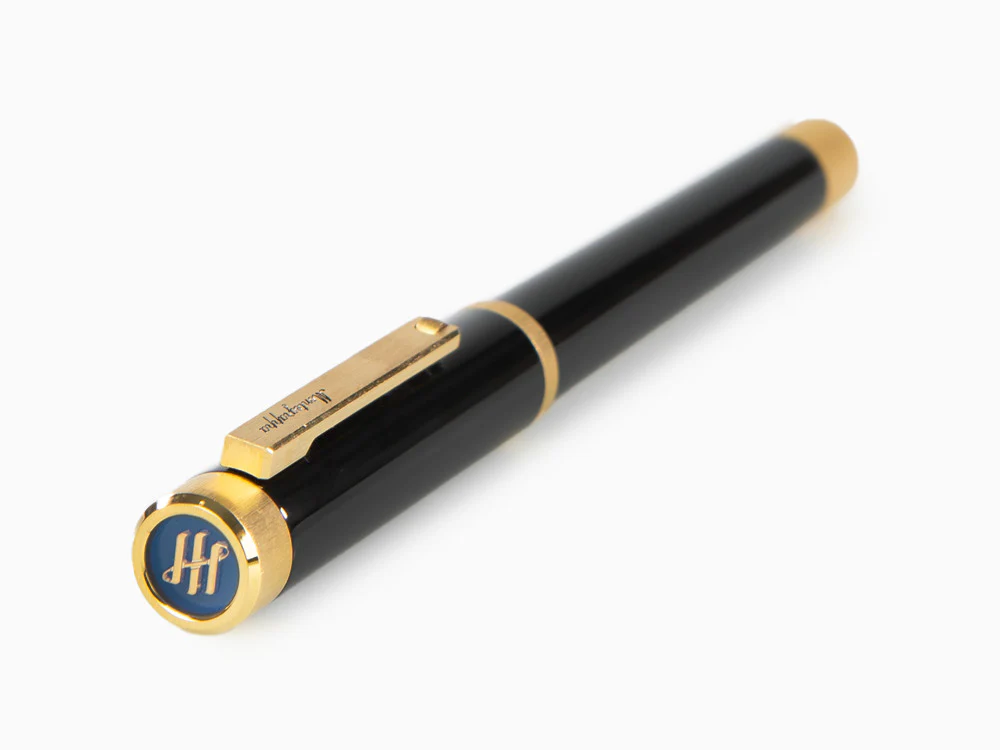 Montegrappa Zero Fountain Pen, Black Resin, Yellow gold trims, ISZEI-4Y - Image 6