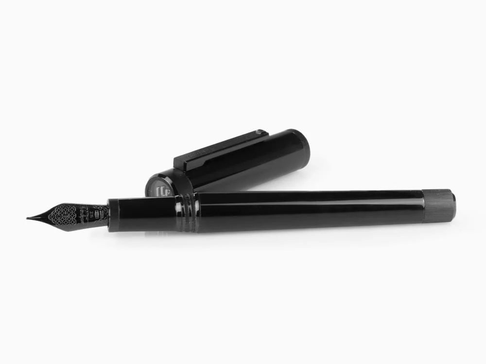 Montegrappa Zero Fountain Pen, Ultra Black Ruthenium, ISZEI-4C - Image 7