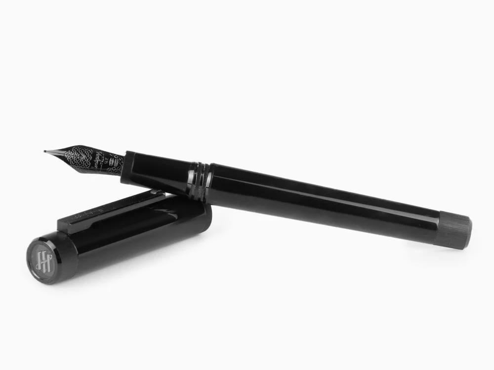 Montegrappa Zero Fountain Pen, Ultra Black Ruthenium, ISZEI-4C - Image 8