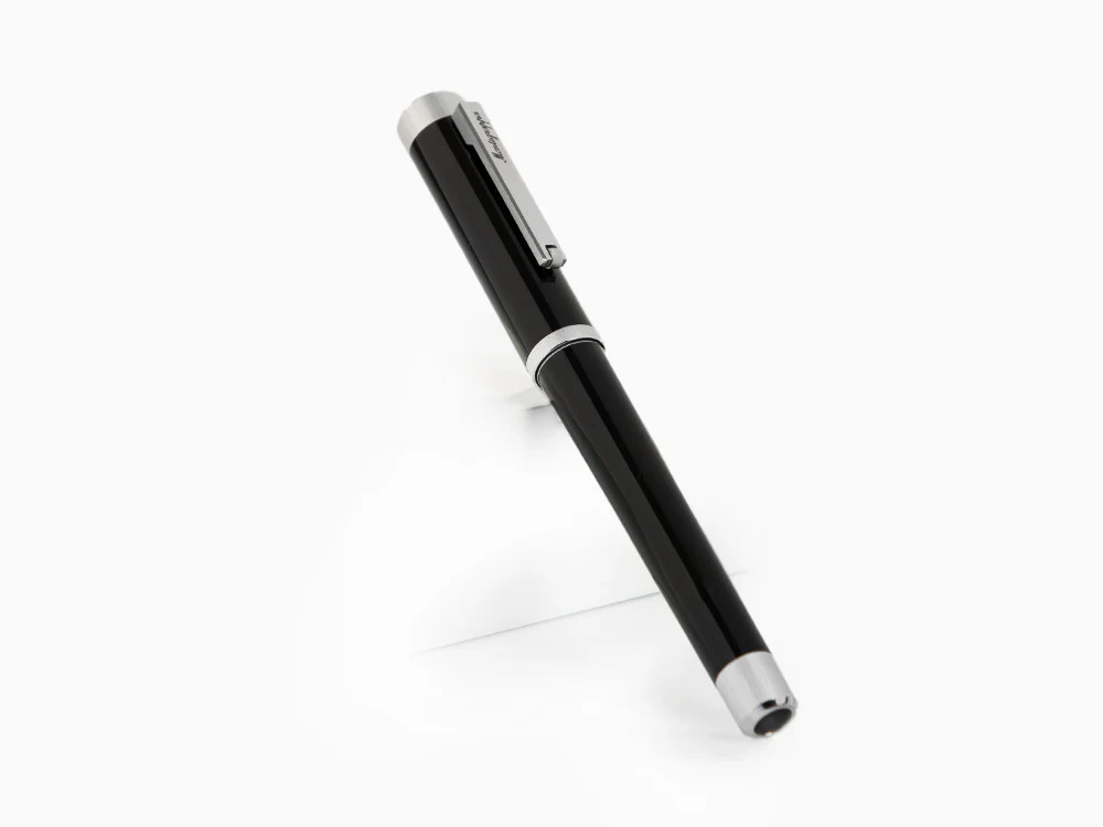 Montegrappa Zero Rollerball pen, Black Resin, Palladium IP, ISZEIRIP - Image 3