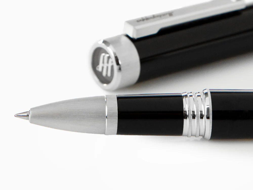 Montegrappa Zero Rollerball pen, Black Resin, Palladium IP, ISZEIRIP - Image 5