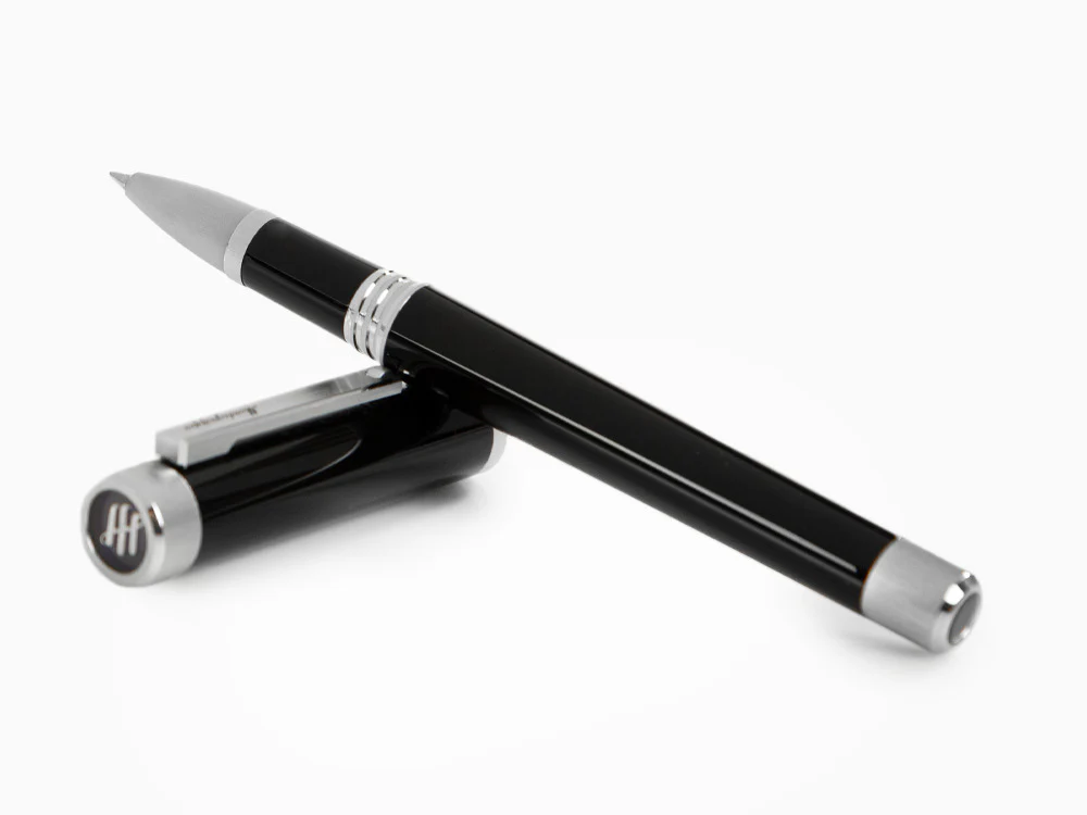 Montegrappa Zero Rollerball pen, Black Resin, Palladium IP, ISZEIRIP - Image 8