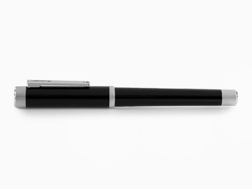 Montegrappa Zero Rollerball pen, Black Resin, Palladium IP, ISZEIRIP - Image 9
