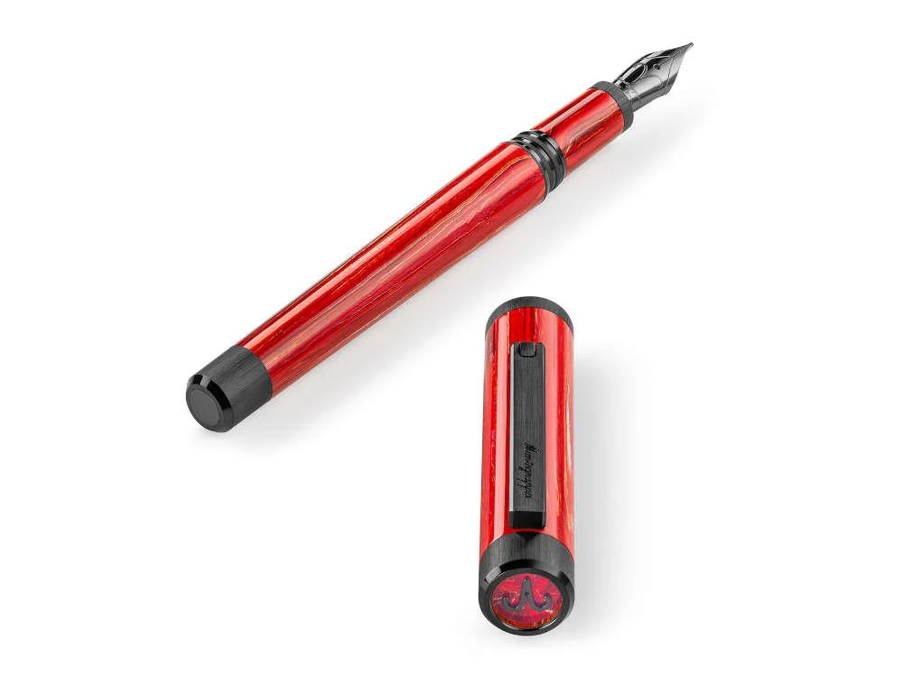 Montegrappa Zero Zodiac Aries Fountain Pen, 14k Gold, LE, ISZEZ-4C-R3 - Image 5