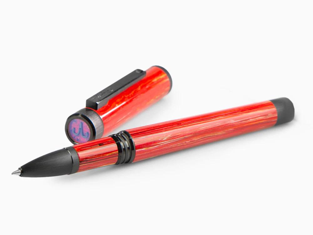 Montegrappa Zero Zodiac Aries Rollerball pen, Red, Stainless PVD, ISZEZRIC-R3 - Image 7