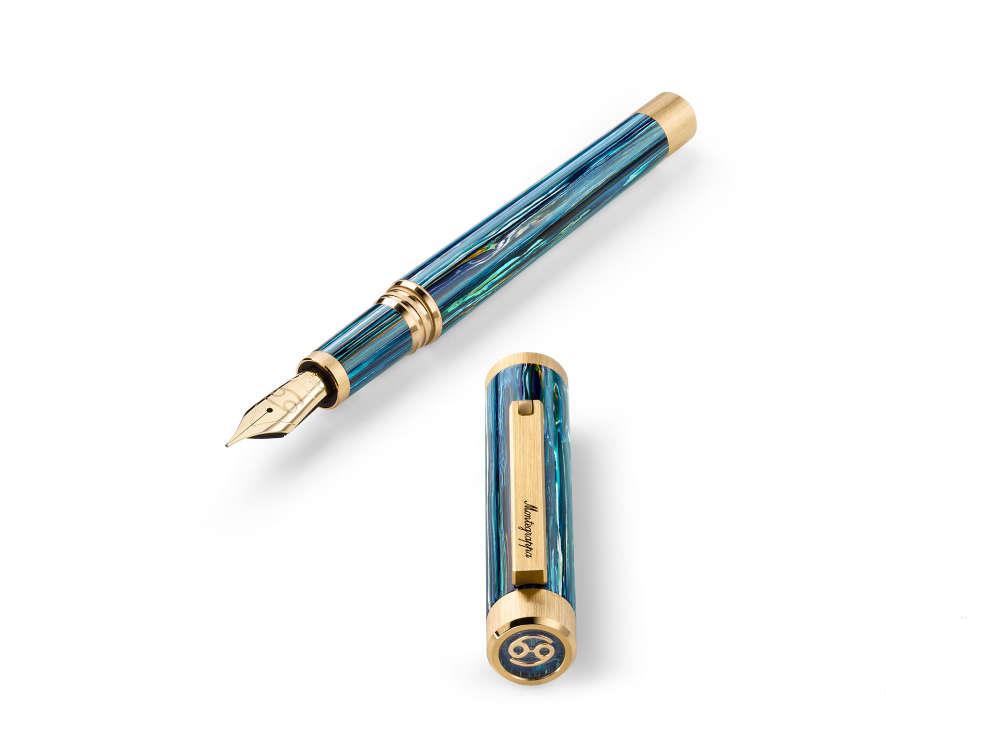 Montegrappa Zero Zodiac Cancer Fountain Pen, 14K, LE, ISZEZ-4Y-G9 - Image 4