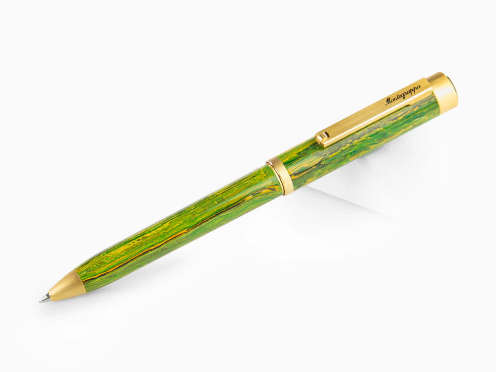 Montegrappa Zero Zodiac Gemini Ballpoint pen, Green, Gold plated, ISZEZBIY-G7 - Image 2
