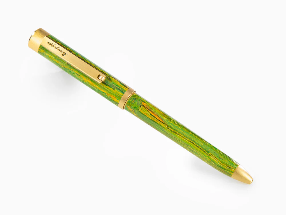 Montegrappa Zero Zodiac Gemini Ballpoint pen, Green, Gold plated, ISZEZBIY-G7 - Image 3