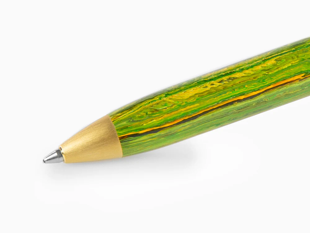 Montegrappa Zero Zodiac Gemini Ballpoint pen, Green, Gold plated, ISZEZBIY-G7 - Image 4