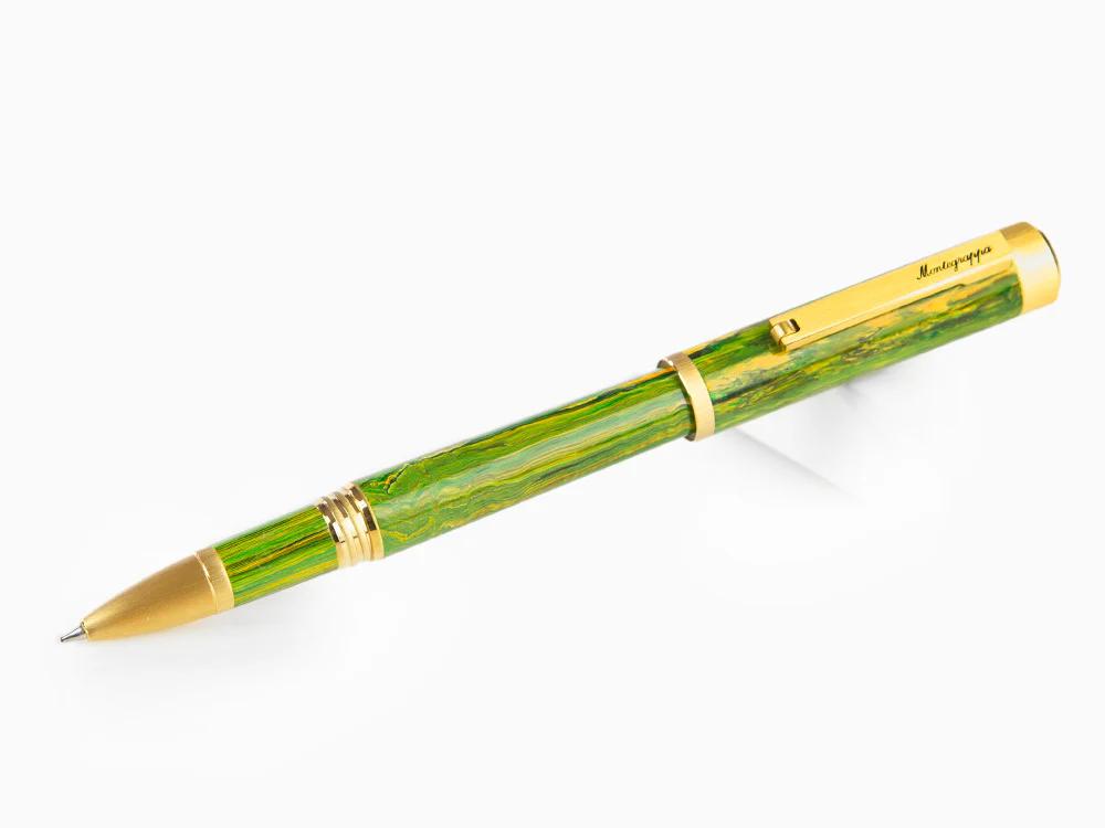 Montegrappa Zero Zodiac Gemini Rollerball pen, Green, Gold plated, ISZEZRIY-G7 - Image 4