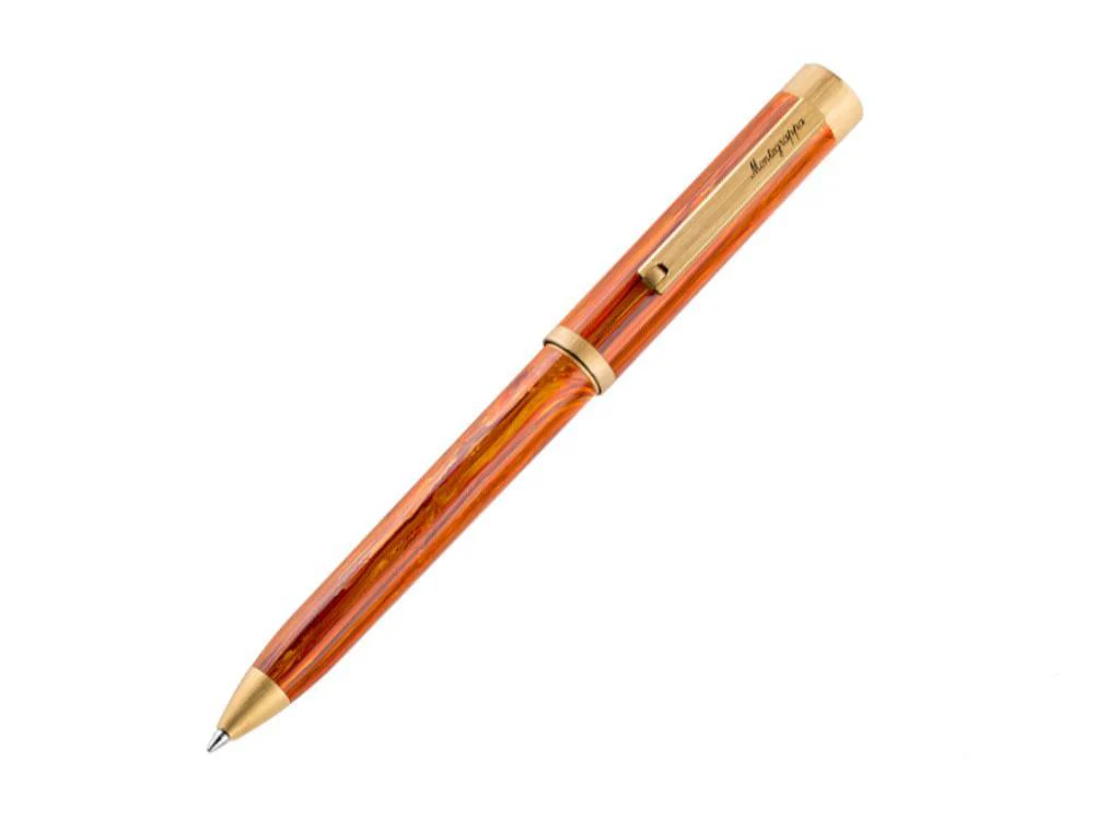 Montegrappa Zero Zodiac Leo Ballpoint pen, PVD Gold, Orange, ISZEZBIY-O2 - Image 2