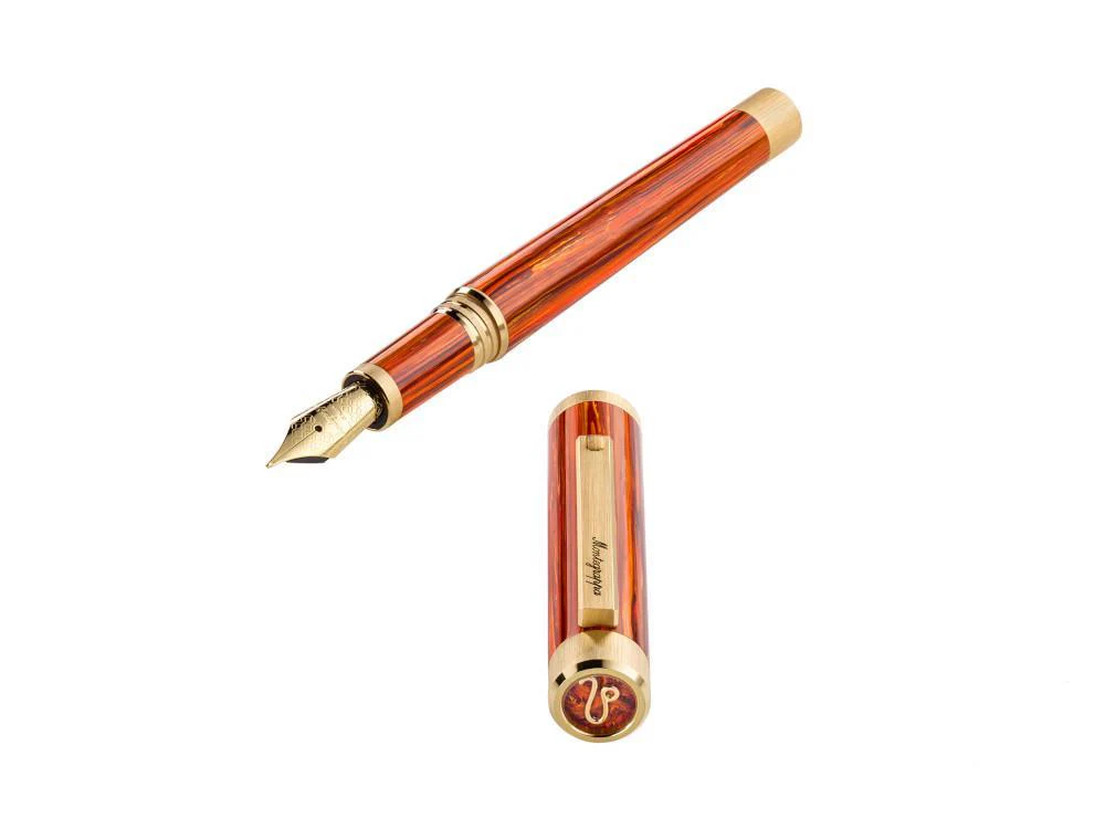 Montegrappa Zero Zodiac Leo Fountain Pen, Steel, ISZEZ-IY-O2 - Image 5