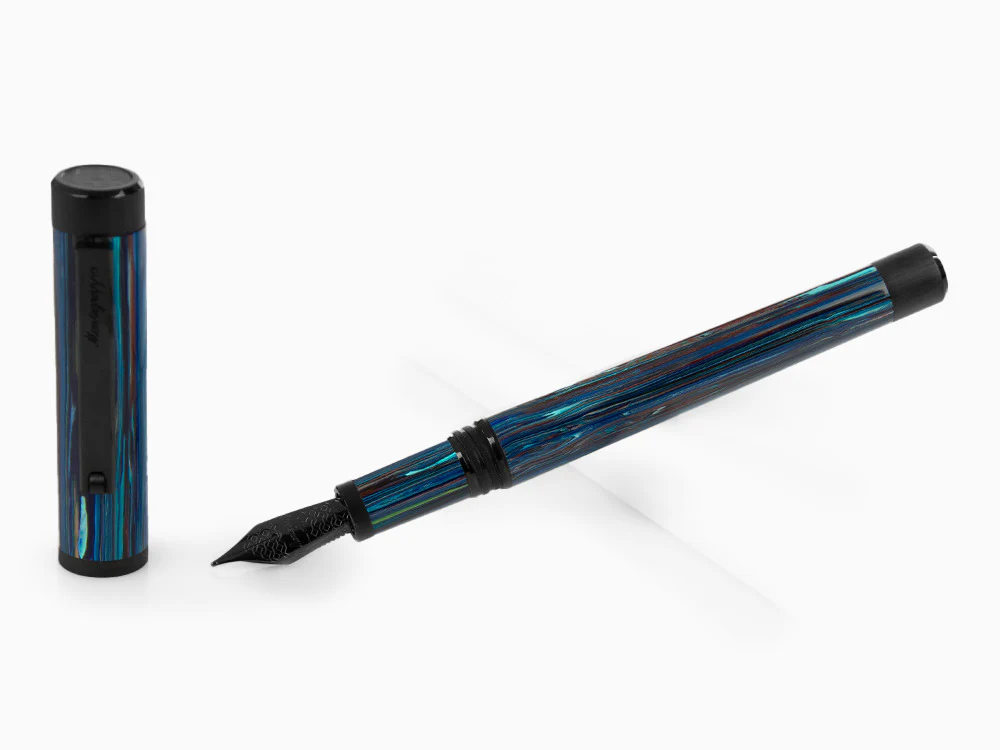 Montegrappa Zero Zodiac Libra Fountain Pen, Steel, ISZEZ-IC-B8 - Image 2