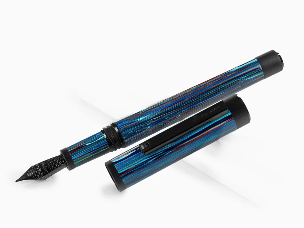 Montegrappa Zero Zodiac Libra Fountain Pen, Steel, ISZEZ-IC-B8 - Image 4