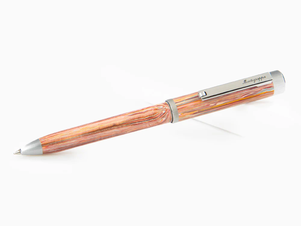 Montegrappa Zero Zodiac Pisces Ballpoint pen, Pink, Stainless Steel, ISZEZBIP-S2 - Image 2