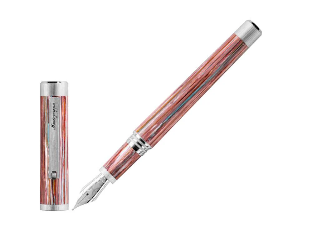 Montegrappa Zero Zodiac Pisces Fountain Pen, Pink, 14k Gold, ISZEZ-4P-S2 - Image 2