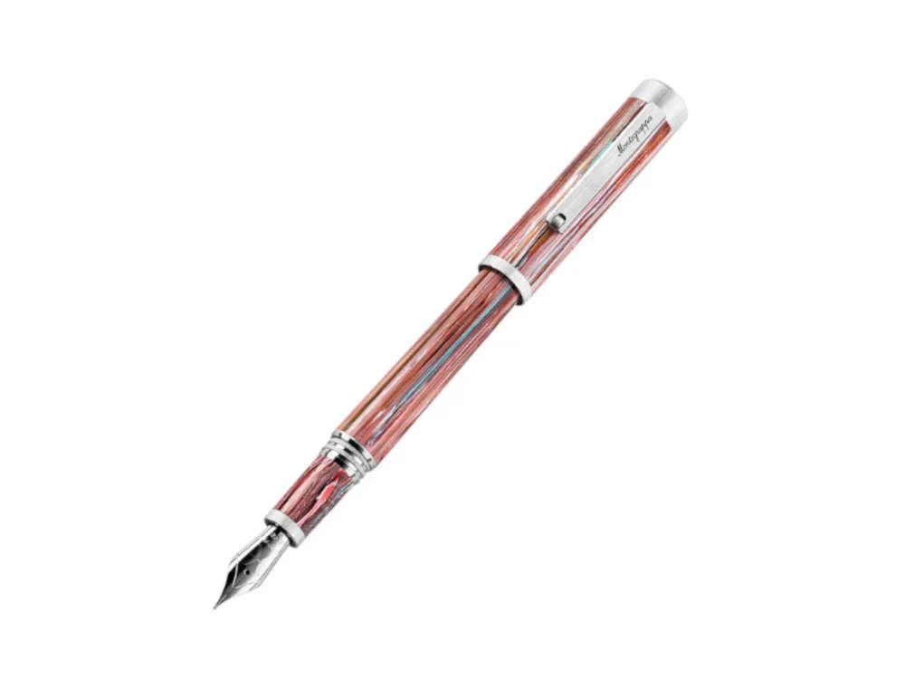 Montegrappa Zero Zodiac Pisces Fountain Pen, Pink, 14k Gold, ISZEZ-4P-S2 - Image 4