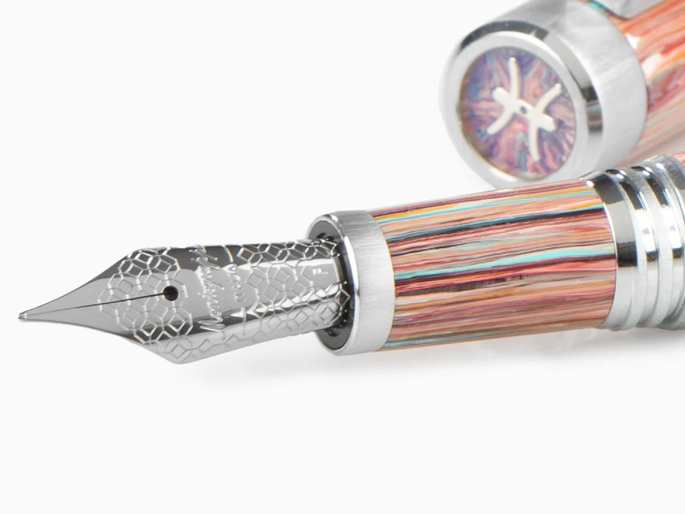 Montegrappa Zero Zodiac Pisces Fountain Pen, Steel, ISZEZ-IP-S2 - Image 5