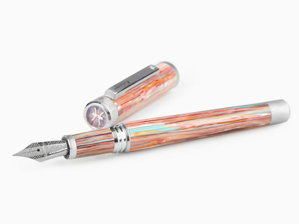Montegrappa Zero Zodiac Pisces Fountain Pen, Steel, ISZEZ-IP-S2 - Image 7