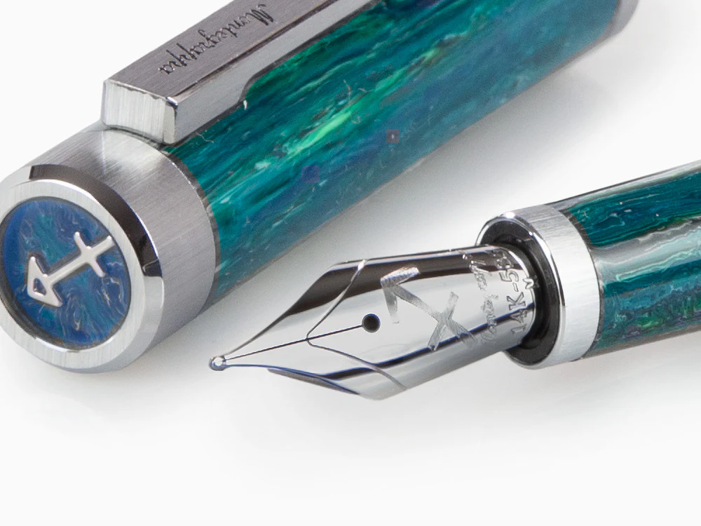 Montegrappa Zero Zodiac Sagittarius Fountain Pen, 14K, LE, ISZEZ-4P-G10 - Image 5