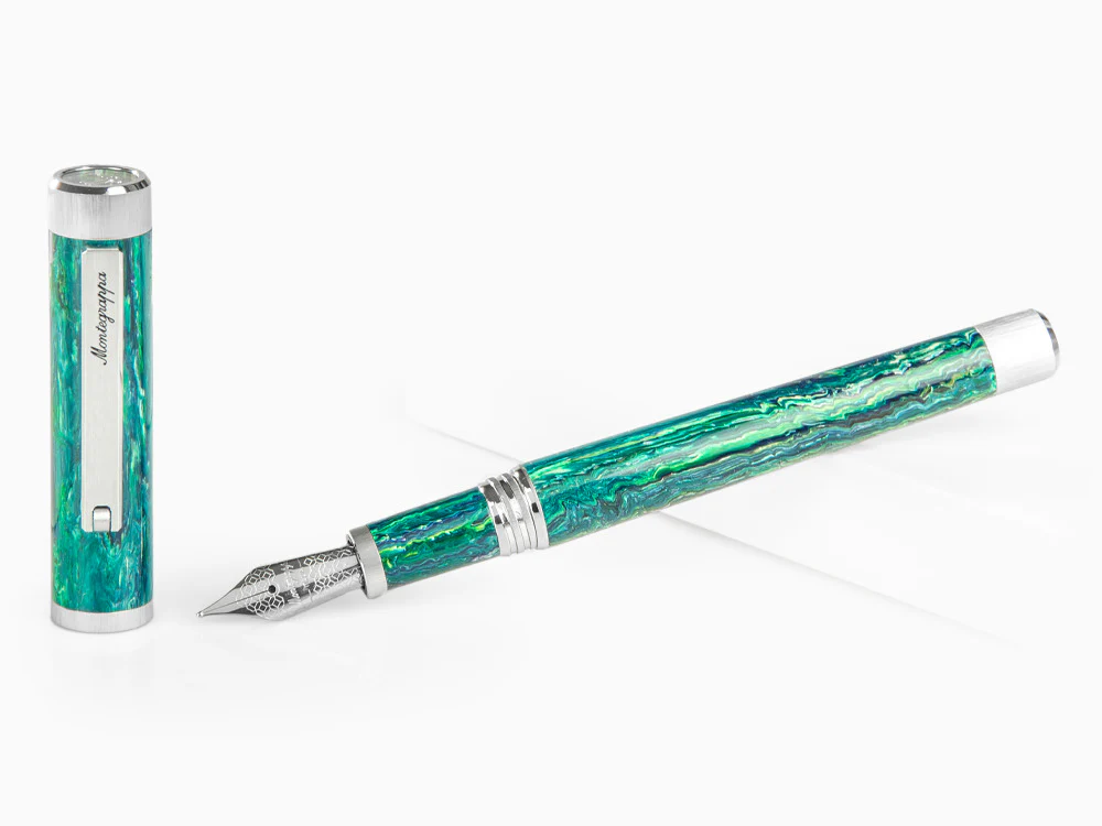 Montegrappa Zero Zodiac Sagittarius Fountain Pen, Steel, ISZEZ-IP-G10 - Image 2