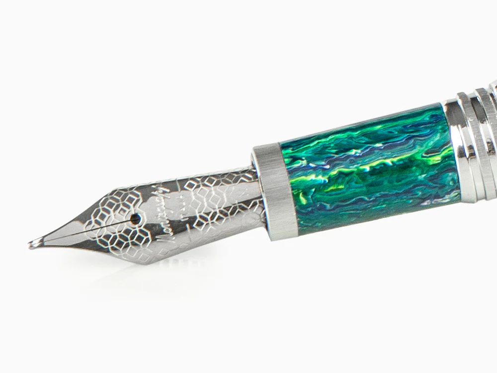 Montegrappa Zero Zodiac Sagittarius Fountain Pen, Steel, ISZEZ-IP-G10 - Image 5