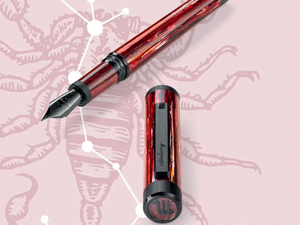 Montegrappa Zero Zodiac Scorpio Fountain Pen, Steel, ISZEZ-IC-R4 - Image 9