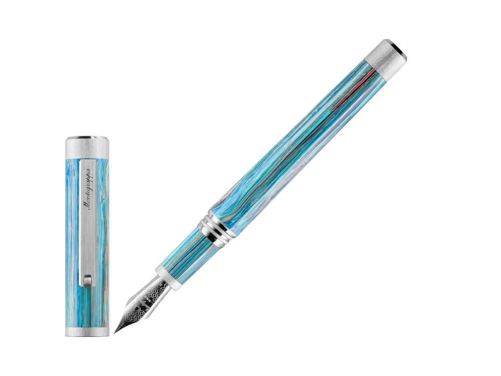 Montegrappa Zero Zodiac Taurus Fountain Pen, Blue, ISZEZ-IP-A1 - Image 2