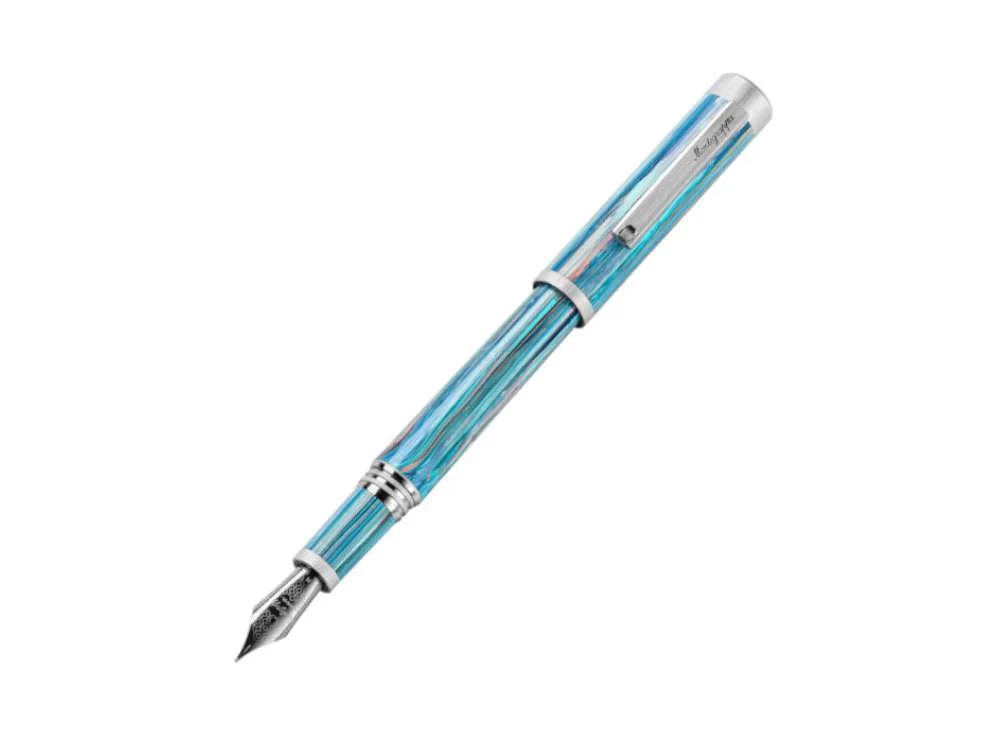 Montegrappa Zero Zodiac Taurus Fountain Pen, Blue, ISZEZ-IP-A1 - Image 4